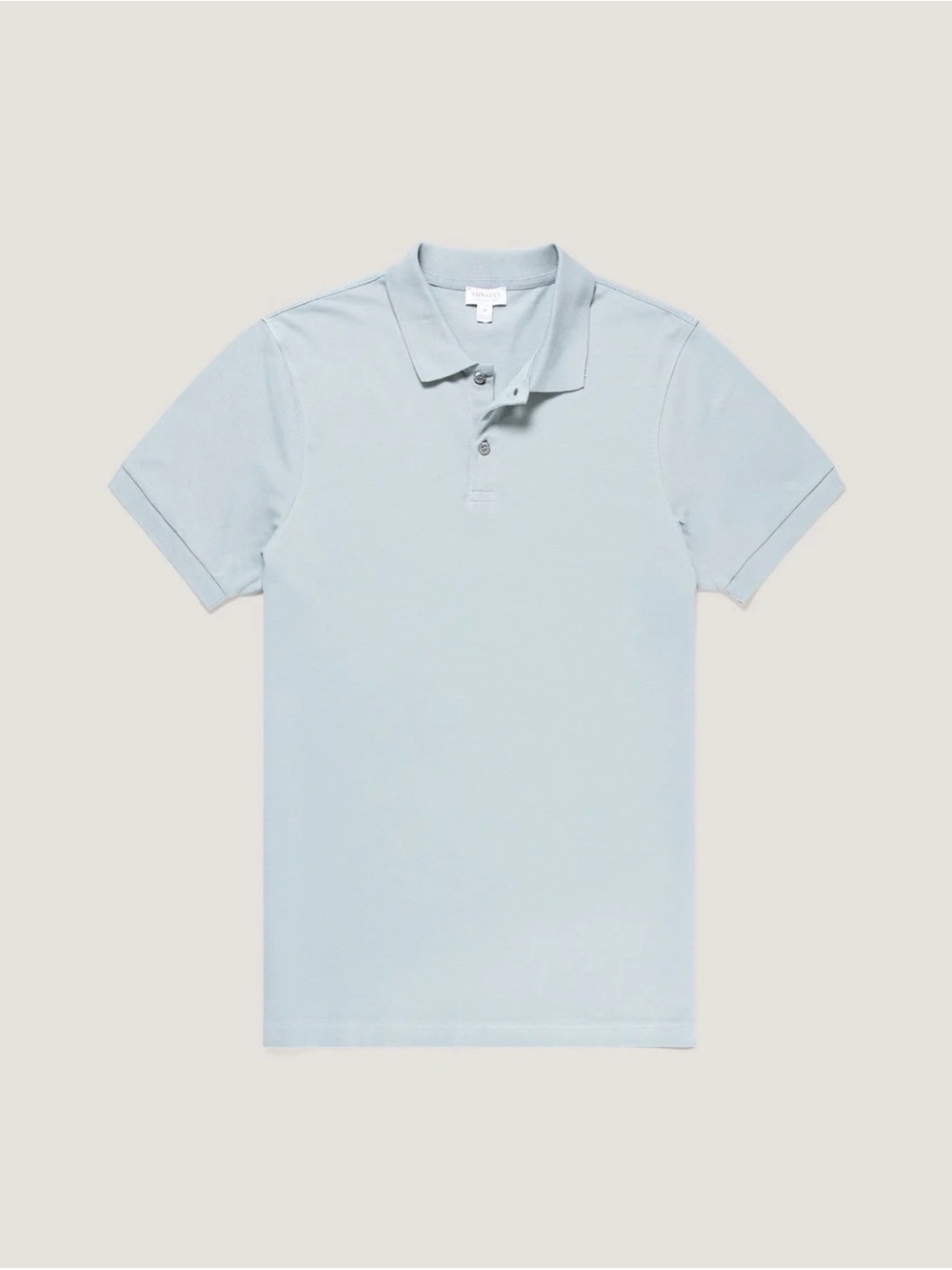 NWT Men’s Sunspel Piqué Polo Shirt in Light Blue size Small